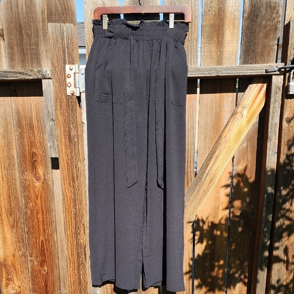 Pants - New Black Wide Leg Pants, NWT, Sz. Medium